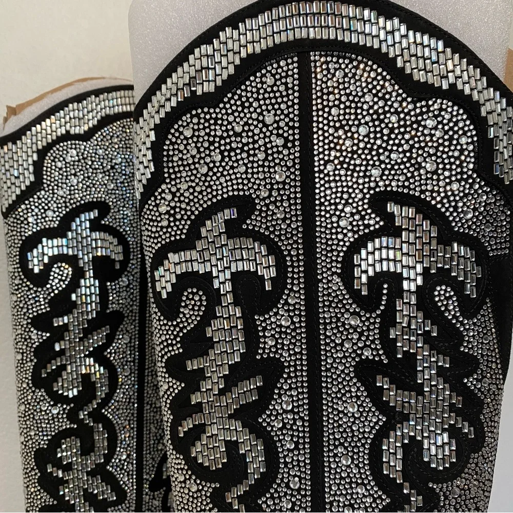 INC International Concepts Rhinestone Cowboy Boots 5 New Without Box